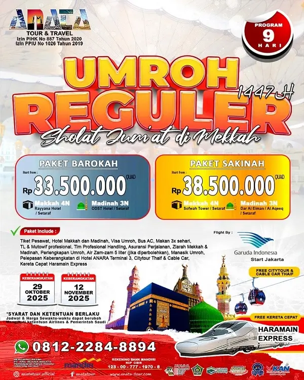 Umrah Reguler 1447
